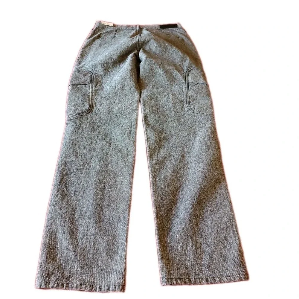 True Religion Women's cargo jeans Straight Devin 32W33L Speckeled Sz 28 NWT